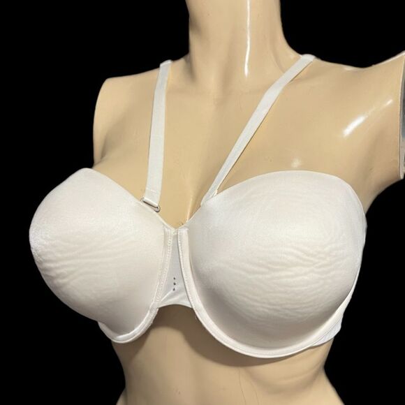 NWT Victorias Secret BIOFIT Multi-way Strapless lightly padded off White Bra 40D - Picture 5 of 10